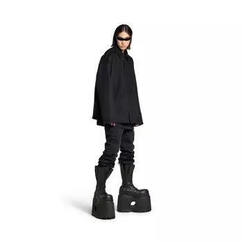 Утепленная рубашка BALENCIAGA, черный