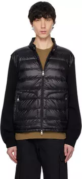 Утепленная шерстяная куртка на молнии Moncler
