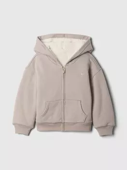 Утепленная толстовка из шерпы Gap, бежевый