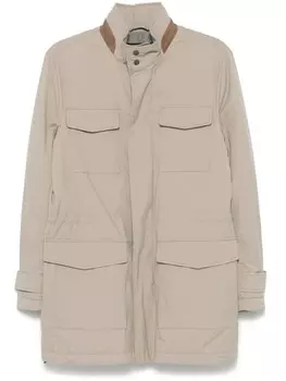 Утепленное пальто Kiton, серый