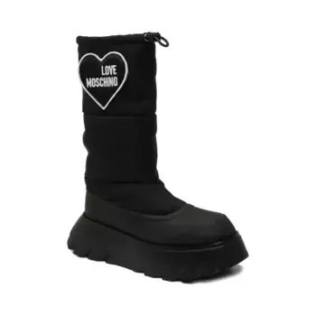 Утепленные зимние ботинки Love Moschino, черный