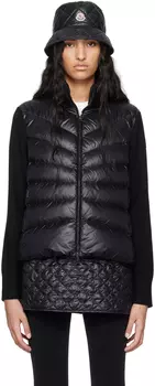 Утепленный шерстяной кардиган с пухом Moncler