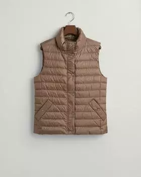 Утепленный жилет Gant, цвет desert brown