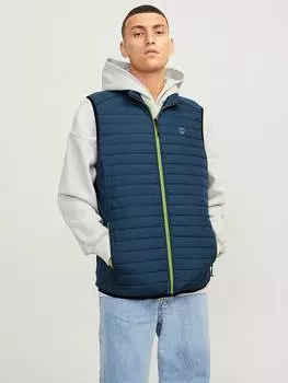Утепленный жилет Jack & Jones, темно-синий