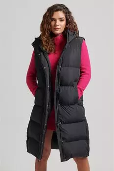 Утепленный жилет Touchline Superdry, черный