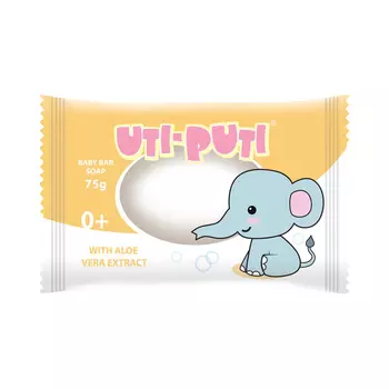 Uti-Puti мыло твердое детское с алоэ вера, 75 г