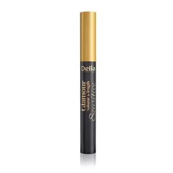 Утолщающая и удлиняющая тушь для ресниц 02 11мл Delia Cosmetics Glamour Sensitive Mascara