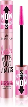 Утолщающая и удлиняющая тушь для ресниц essence lash WITHOUT LIMITS EXTREME, Black 13 ml