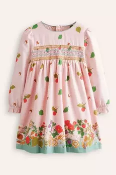 Уютное платье сборка Bess Boden, розовый