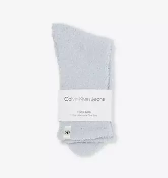 Уютные фирменные вязаные носки Calvin Klein, голубой