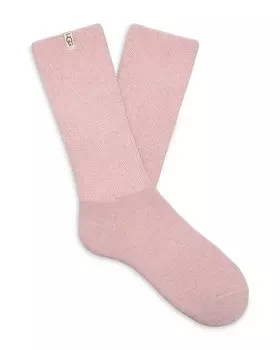 Уютные носки UGG Shealy Crew, розовый