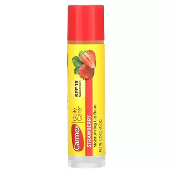 Увлажняющий бальзам для губ Carmex Daily Care клубничный вкус, 4,25 г