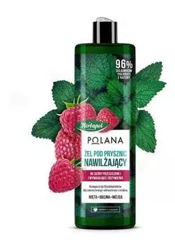 Увлажняющий гель для душа - Малина, Мята и Мелисса 400мл Herbapol Polana