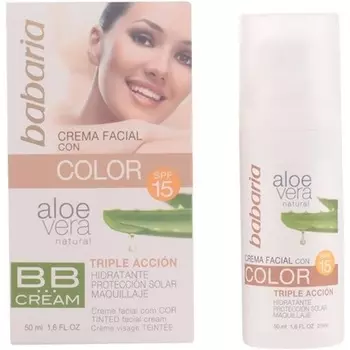 Увлажняющий крем для лица с алоэ и SPF 15 – 50 мл. Babaria