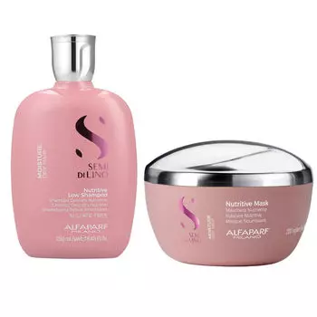 Увлажняющий набор для волос: шампунь малопенный Alfaparf Semi Di Lino Moisture Nutritive, 200 мл