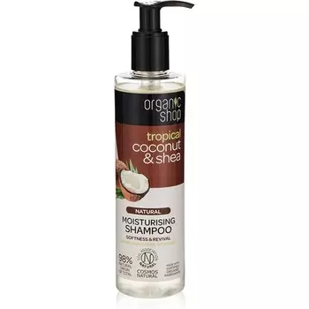 Увлажняющий шампунь с кокосом и ши, Organic Shop
