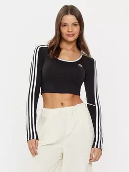 Узкая блузка Adidas, черный