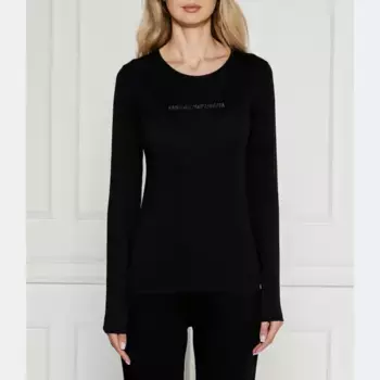 Узкая блузка Emporio Armani, черный
