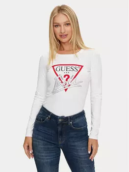 Узкая блузка Guess, белый