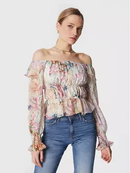 Узкая блузка Guess, мультиколор