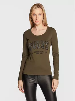 Узкая блузка Guess, зеленый