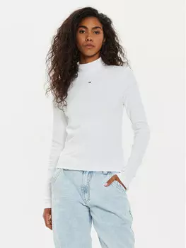 Узкая блузка Tommy Jeans, белый