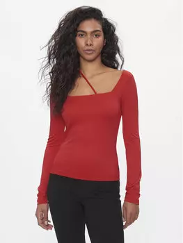 Узкая блузка Tommy Jeans, красный