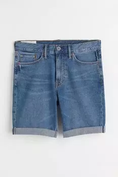 Узкие джинсовые шорты H&M, синий
