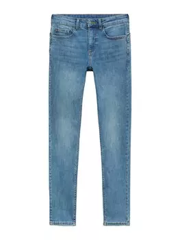 Узкие джинсы MANGO, синий деним