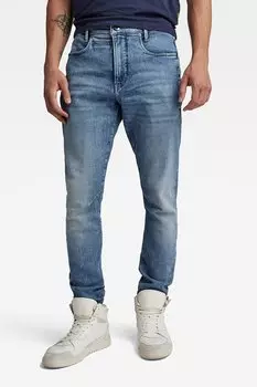 Узкие джинсы с потертым эффектом G-Star Raw, синий