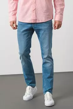 Узкие джинсы Scanton с потертым эффектом Tommy Jeans, синий
