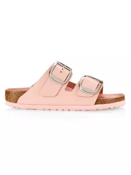 Узкие кожаные сандалии Arizona Birkenstock, розовый