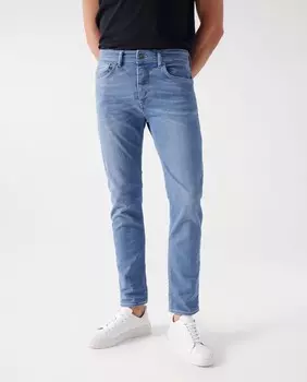 Узкие мужские джинсы синего цвета Salsa Jeans, синий