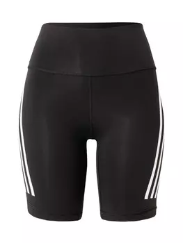 Узкие тренировочные брюки Adidas Optime Trainicons 3-Stripes Bike, черный