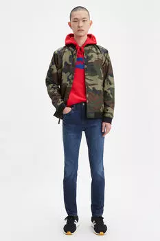 Узкие зауженные джинсы 512 Levi's, темно-синий