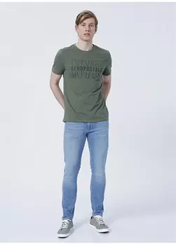 Узкие зауженные мужские джинсовые брюки Wrangler