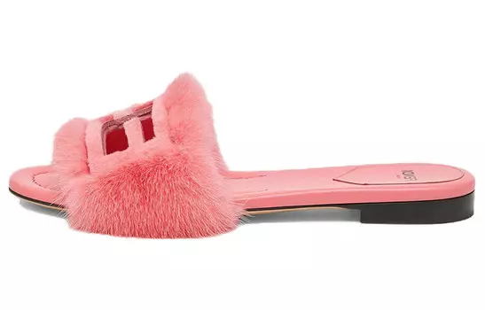 Вьетнамки женские Fendi Baguette, розовый
