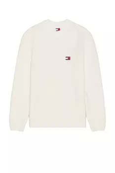 Вафельный свитер Tommy Jeans, белый