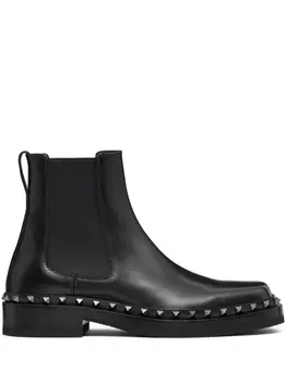 Valentino Garavani ботинки челси Rockstud, черный