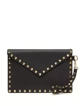 Valentino Garavani клатч Rockstud, черный
