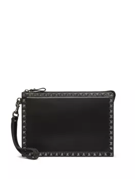 Valentino Garavani клатч Rockstud, черный