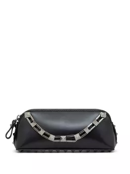 Valentino Garavani мини-клатч Rockstud, черный
