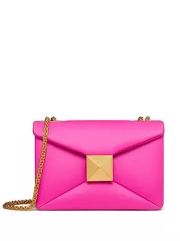 Valentino Garavani сумка One Stud с цепочкой, розовый