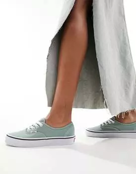 Vans Authentic – зеленые кроссовки
