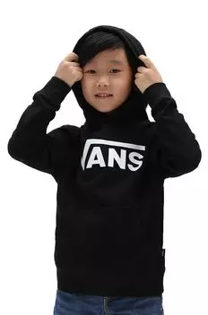 Vans Детская хлопковая толстовка, черный