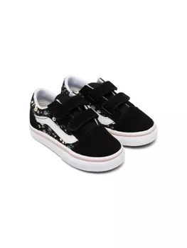 Vans кеды Floral Old Skool Hook and Loop, черный