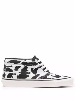Vans кеды с леопардовым принтом, белый