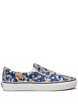 Vans кеды-слипоны с цветочным принтом, синий