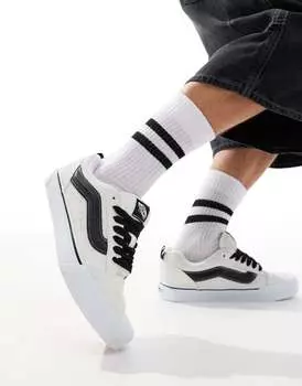 Vans – Knu Skool – Белые замшевые кроссовки