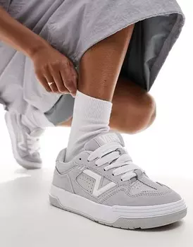 Vans – Upland – Серые замшевые массивные кроссовки